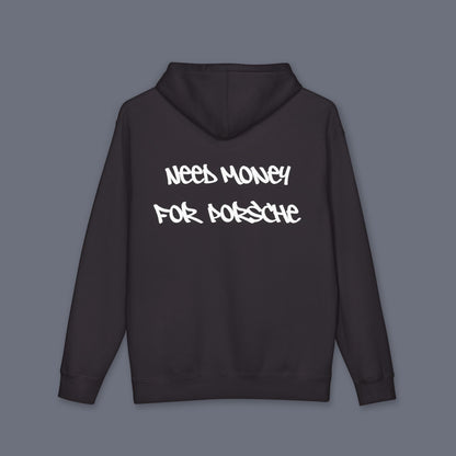 Black  (Need Money For Porsche) Hoodie.