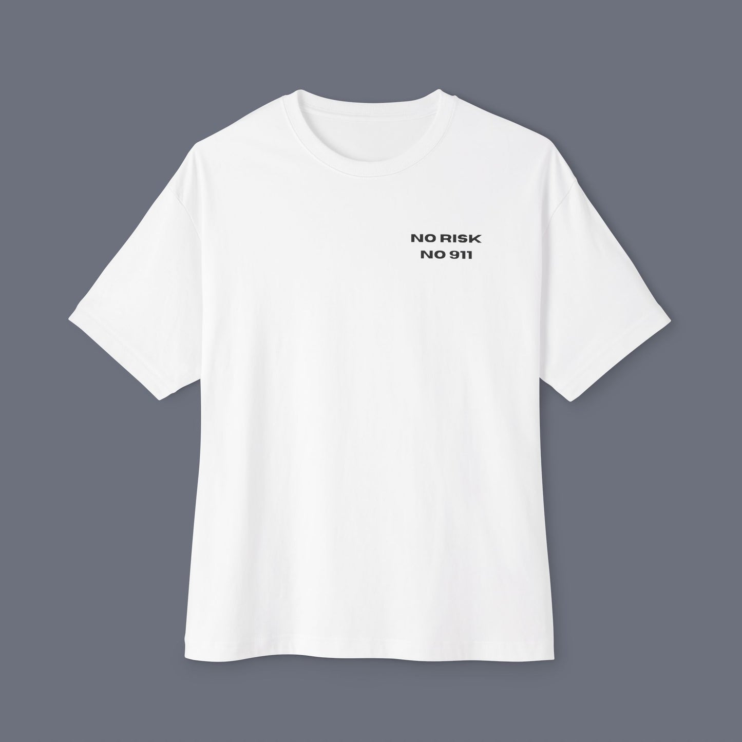 White (No Risk No 911) Tee.