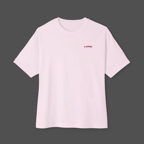 lune-antwerp red dsgn oversized pink tee.
